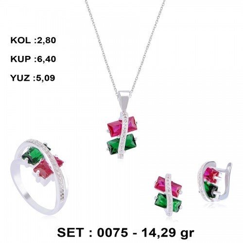 MİX-RENKLİ-ZİRKON-GÜMÜŞ-SET