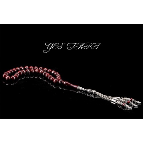 925 ayar gümüş püsküllü özel işçilikli işlemeli kınalı kuka